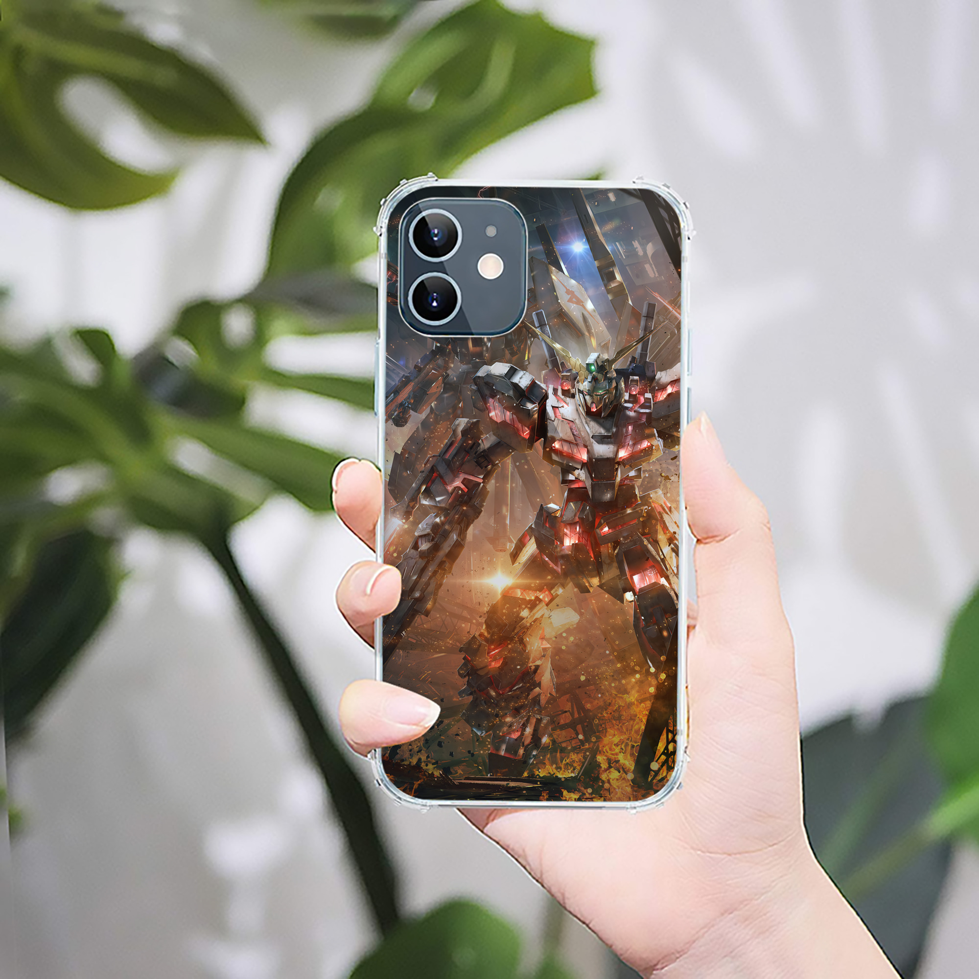（画像用） 機動戦士ガンダム Mobile Suit Gundam 【iPhone 12シリーズ対応】透明スマホケース（クリアソフトケース）